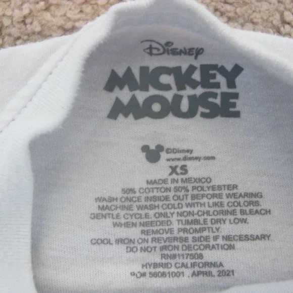 🔴🔴🔴SOLD🔴🔴🔴Disney Mickey Mouse Shirt Top Size XS GUC - Picture 2 of 2